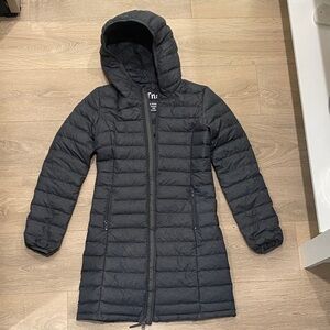 TNA Charcoal Hooded Puffer Jacket